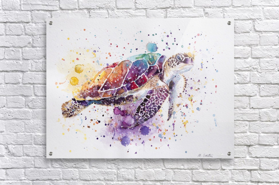 Rainbow Sea Turtle – Brush Tips Art Studio