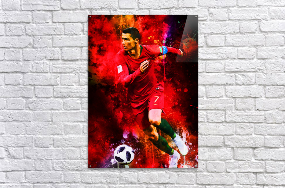 EPIC Warriors - Cristiano Ronaldo Acrylic Drip Wall art
