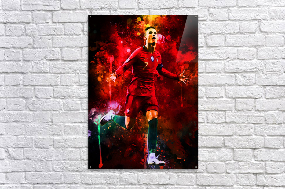 EPIC Warriors - Cristiano Ronaldo Acrylic Drip Wall art