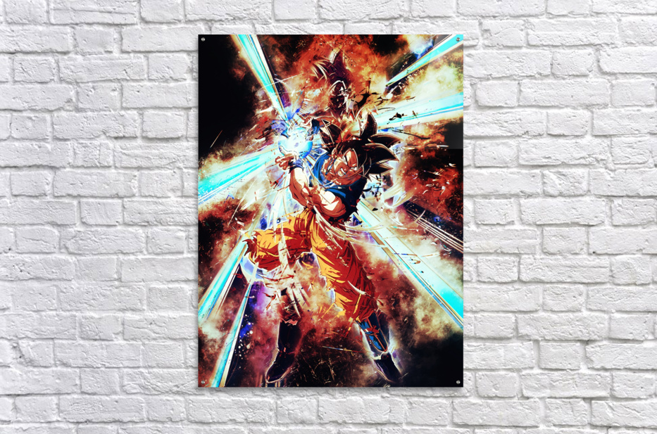 Goku super saiyan instinct wall poster REDCLOUD Paper Print