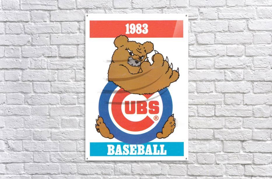 1963 chicago cubs vintage baseball art - Row One Brand