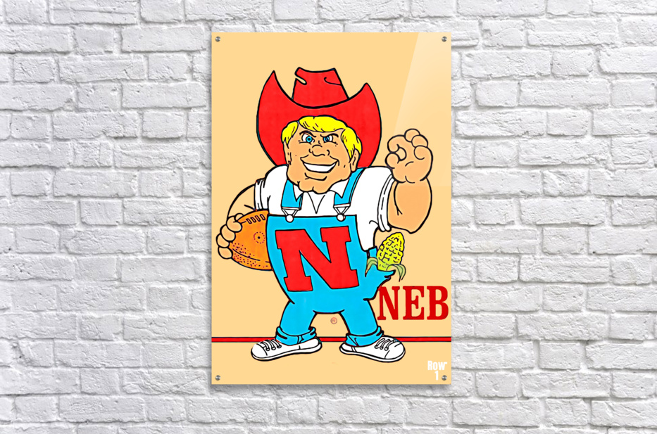 1978 Nebraska Herbie Husker Retro Art - Row One Brand