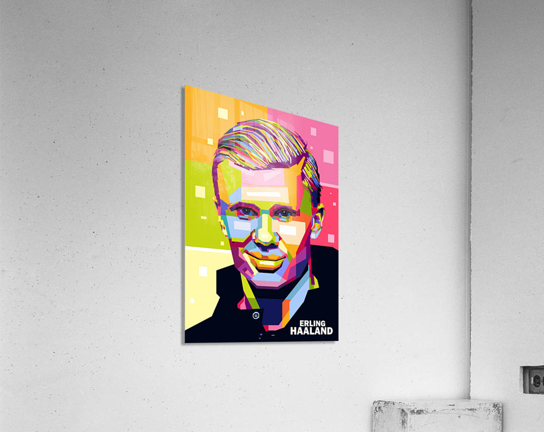 erling haaland pop art by amex Dares on canvas, poster, wallpaper and more