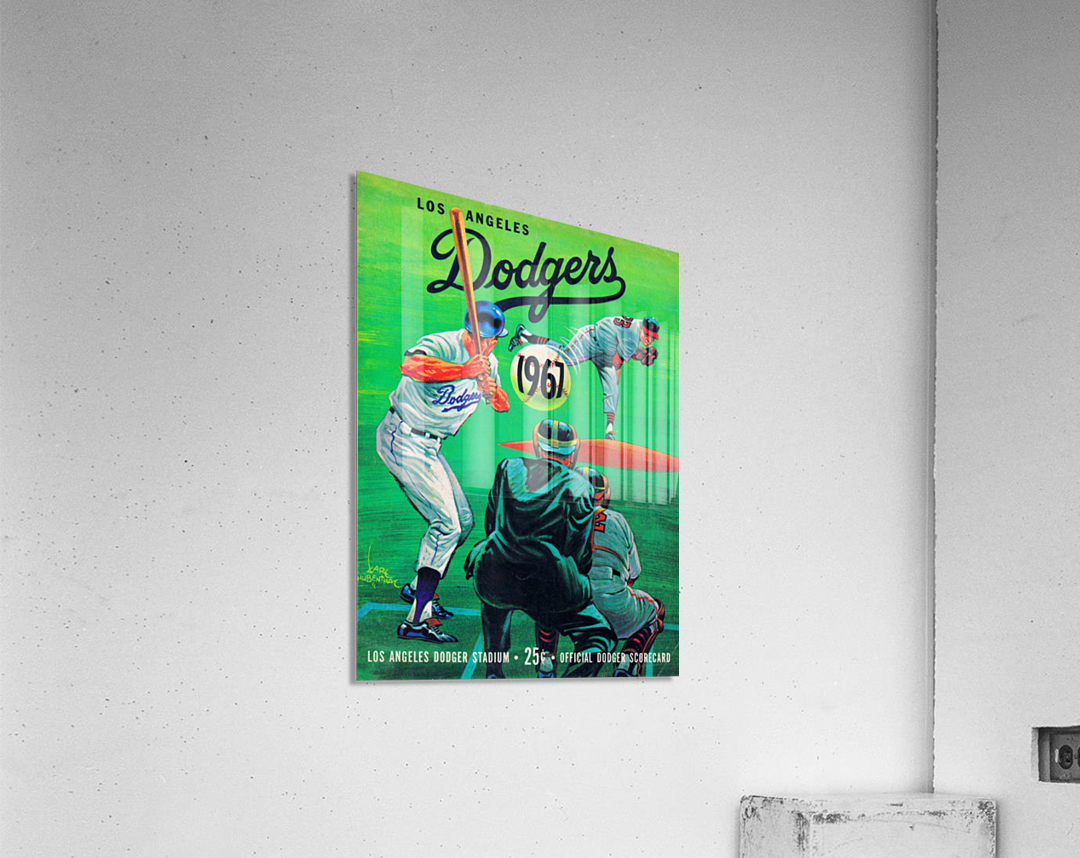 1967 LA Dodgers Scorecard Art - Row One Brand