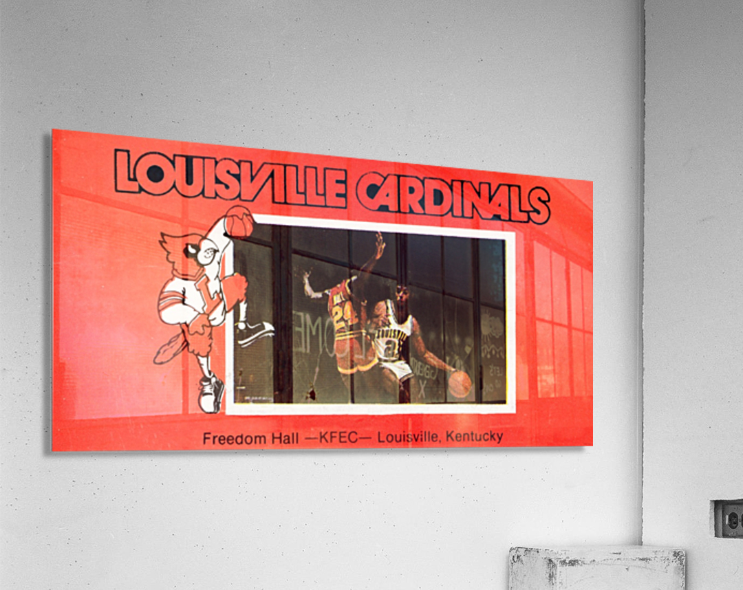 Louisville Cardinals Vintage Football Art Poster