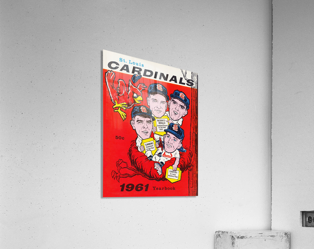 1961 ST. LOUIS CARDINALS Print Vintage Baseball Poster -  Denmark