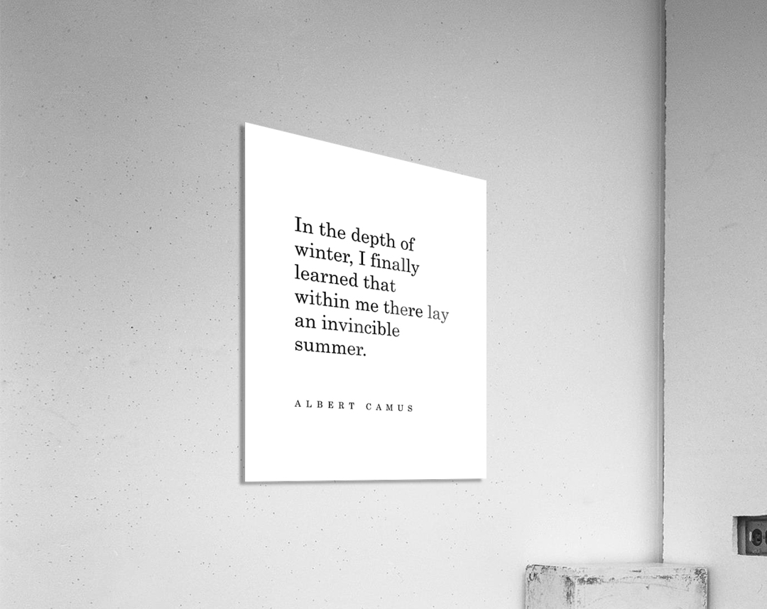 41 Albert Camus Quote INVINCIBLE SUMMER 12x18 Photo Poster Print 41 Albert Camus Quote INVINCIBLE SUMMER 12x18 Photo Poster Print