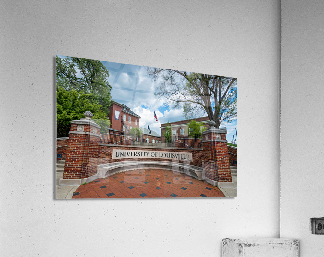 Entrance Sign - University of Louisville - Kentucky by Gary Whitton