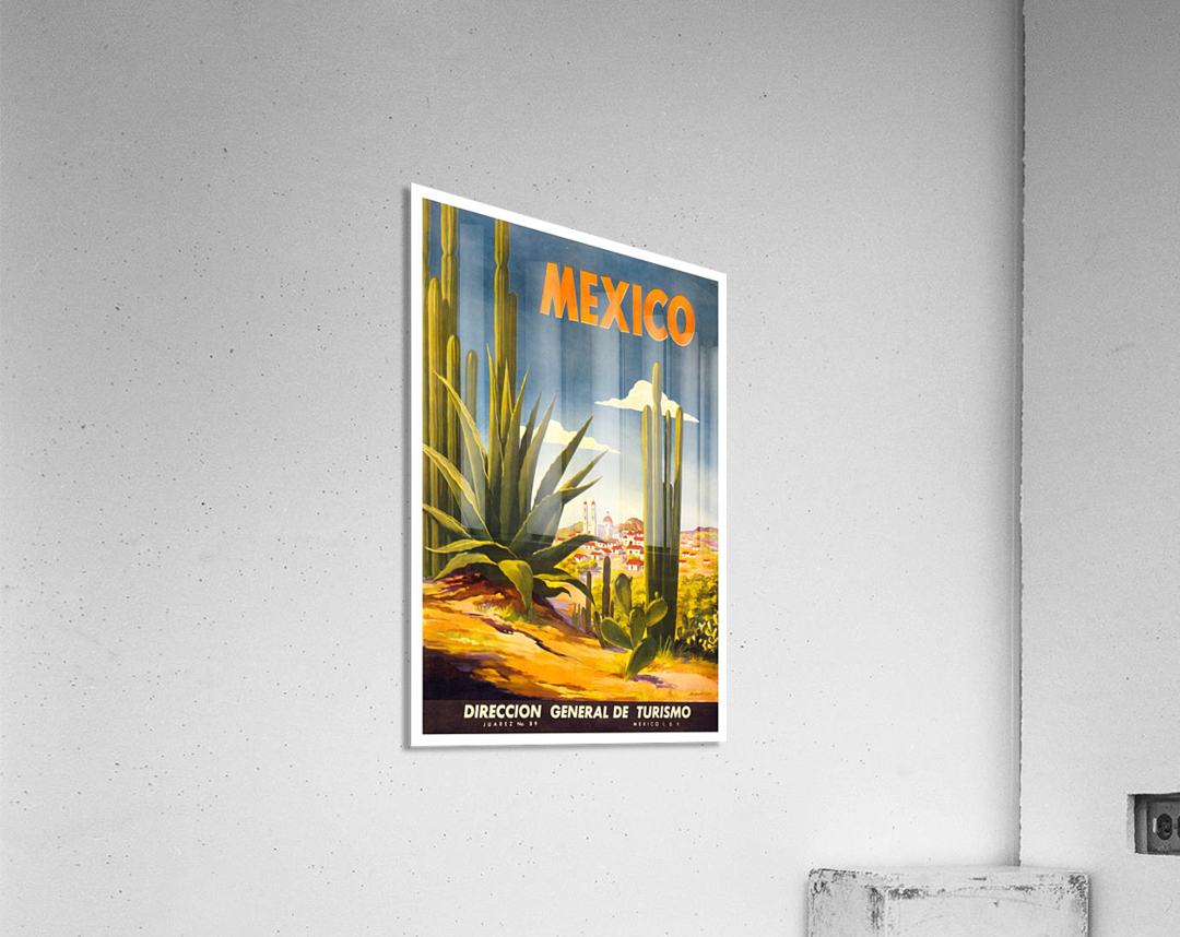 Mexico Vintage Travel Posters Building Canvas Painting - Temu