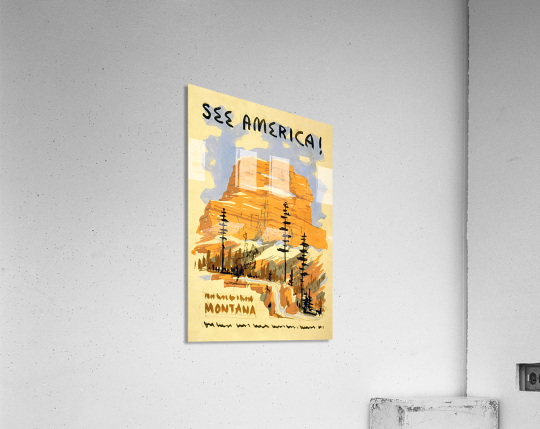 Vintage America Poster #273 Painting Print Holland Travel Canvas Poster with Frames US States Prints