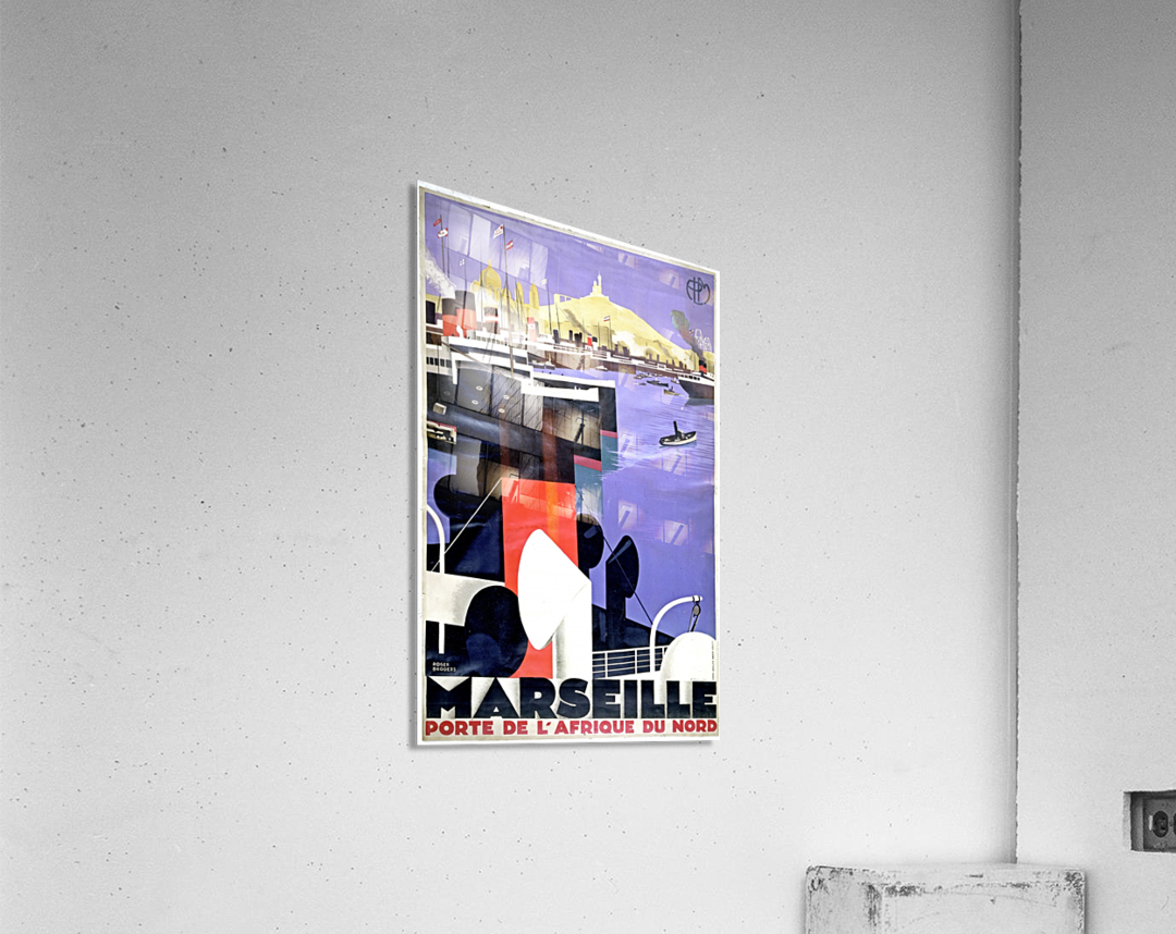 Marseille vintage travel poster - VINTAGE POSTER