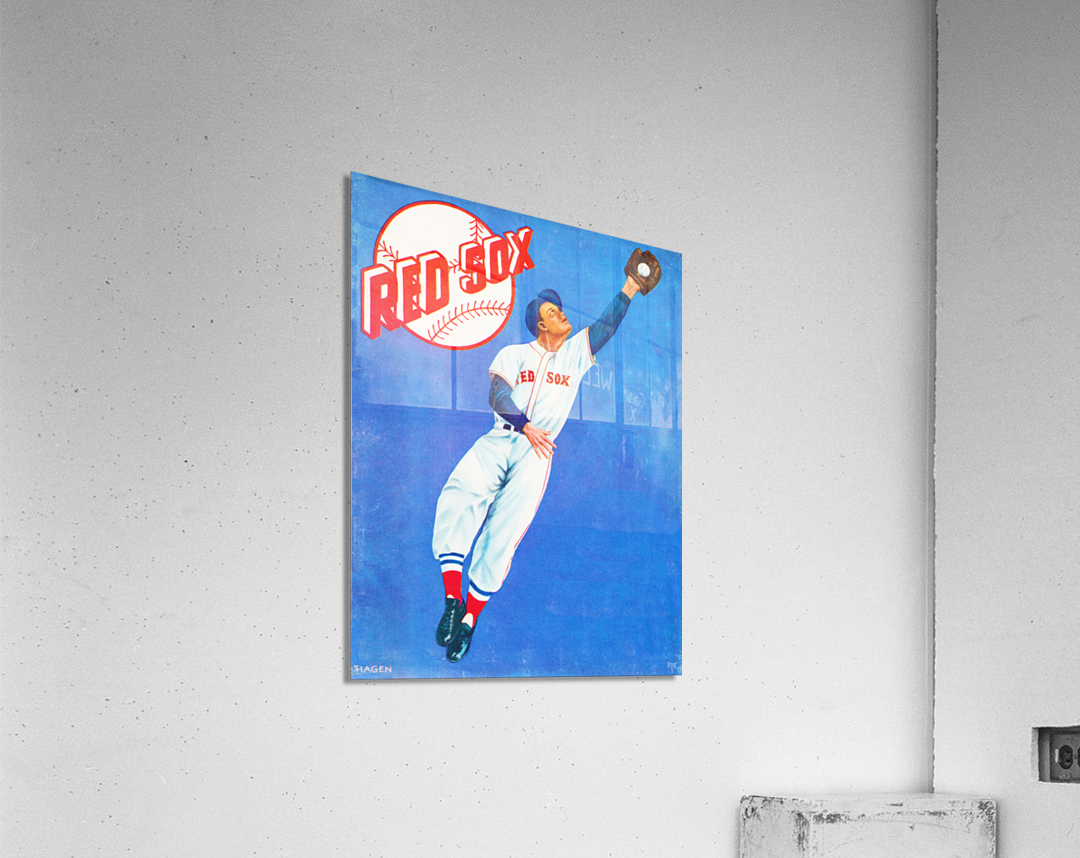 Vintage Red Sox Art Mixed Media by Row One Brand - Pixels