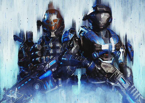 gears halo reach Painting kat emile - Gunawan Rb