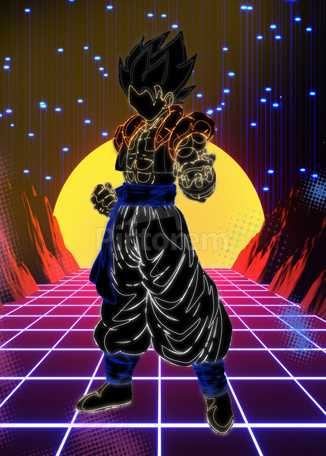 Premium AI Image  draws sangoku with black African features the