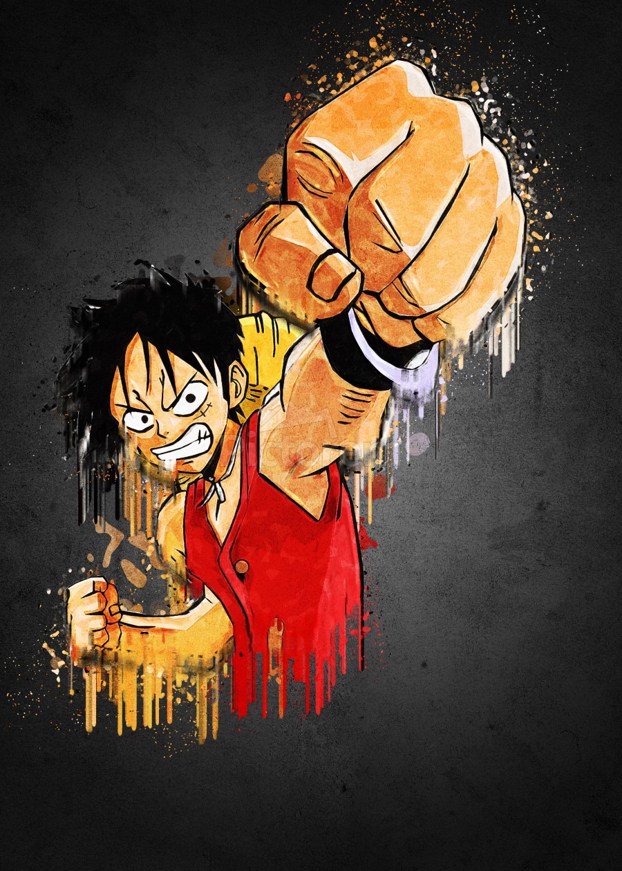 One Piece Monkey D Luffy 30*40cm(canvas) full round drill diamond painting