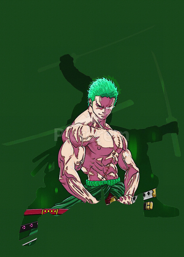 One Piece Sticker – Zoro – Acid Ink Designs