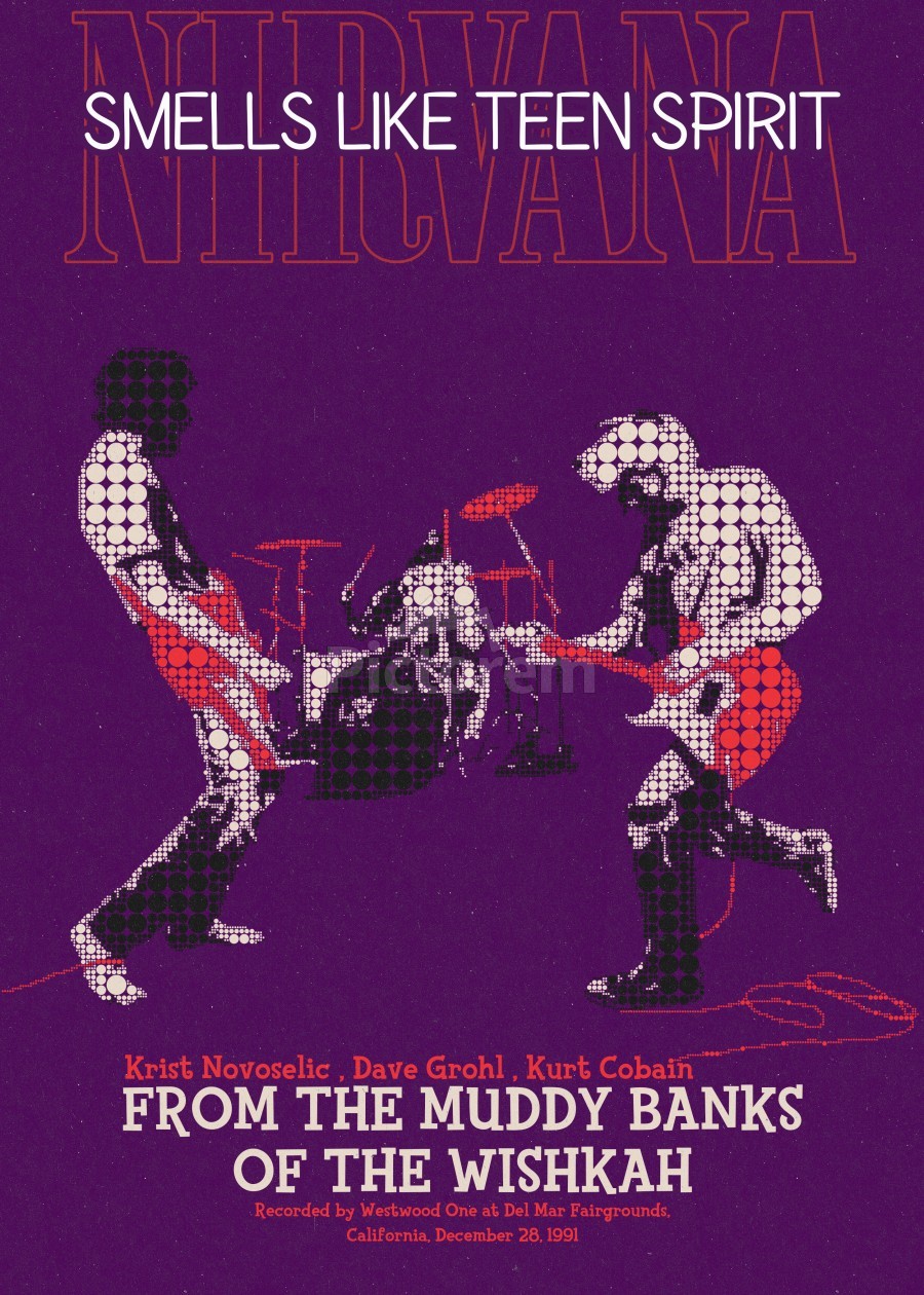Nirvana - 3 Piece Poster Set (Kurt Cobain, Dave Grohl & Krist) (Size: 24 x  36)
