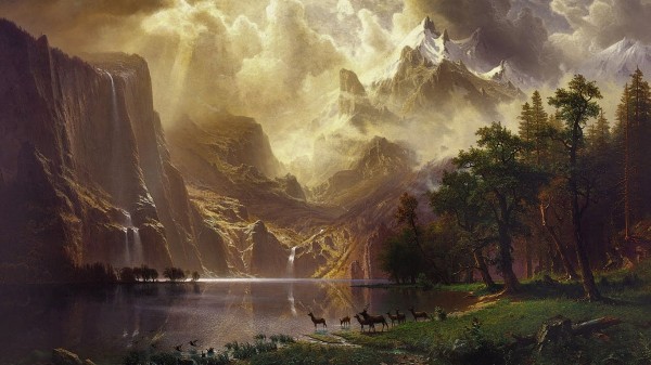 Among the Sierra Nevada Mountains, California Albert Bierstadt