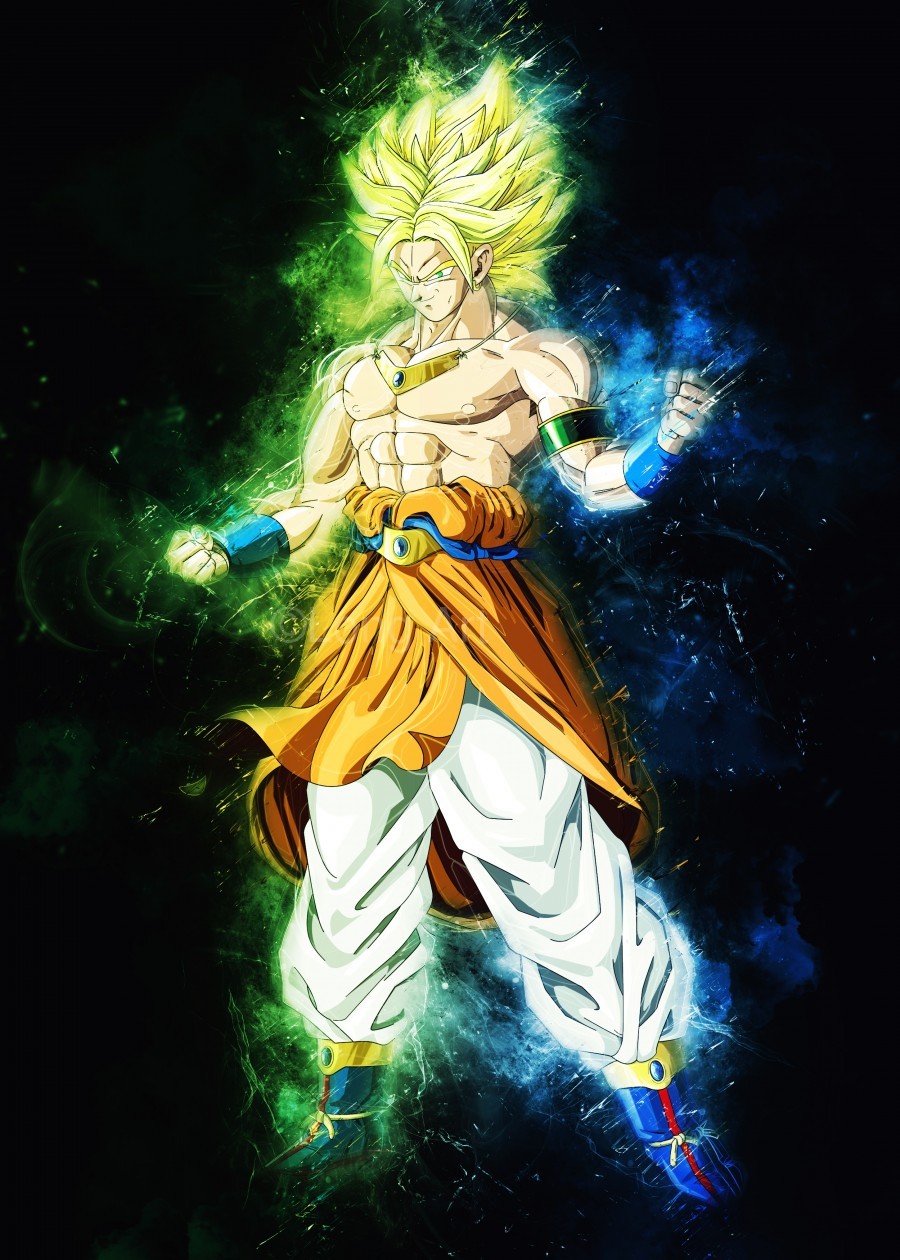 Photo Wallpaper Dragon Ball, Broly, Goku Super Wall Mural Children's, Kids  Room