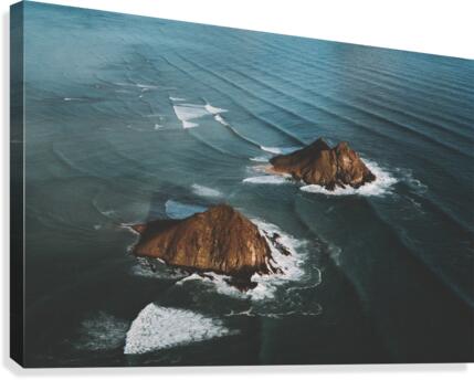 Mokolua Waves  Canvas Print