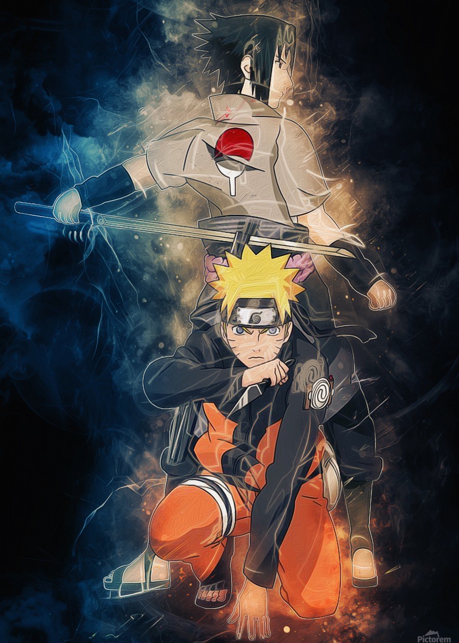 Naruto and Sasuke - Coolbits Artworks