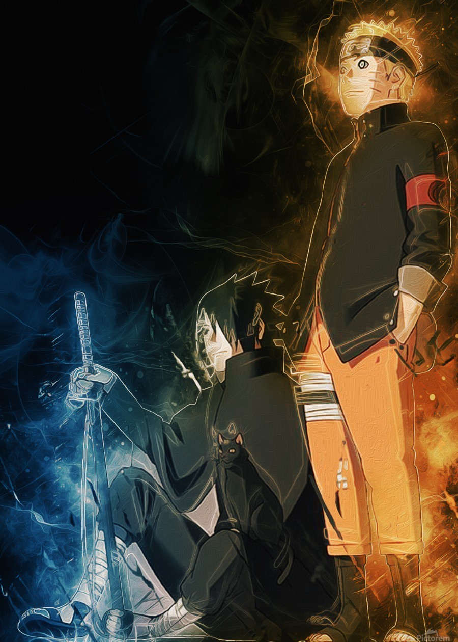 Naruto e Sasuke Photo frame effect