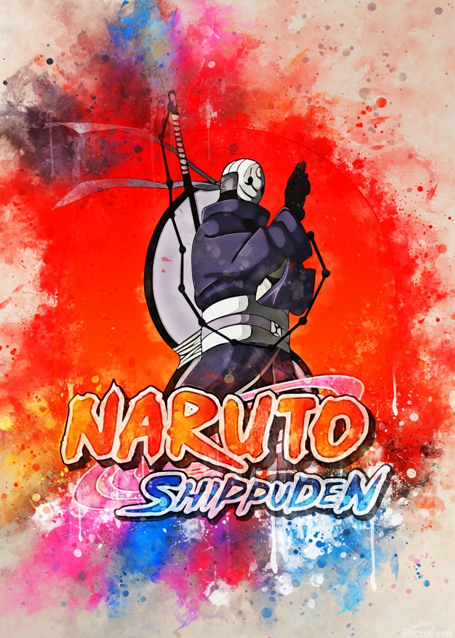 Poster Naruto propaganda - Affiche avec cadre tableau manga