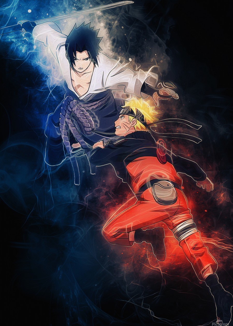 Naruto and Sasuke - Coolbits Artworks