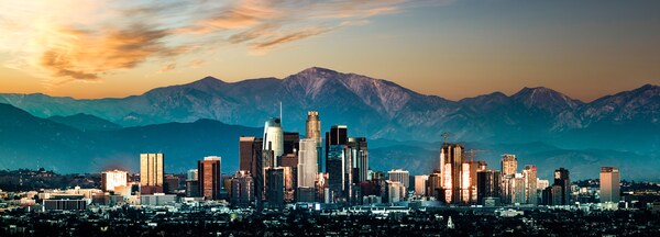 Los Angeles panorama sunset - Larry Gibson