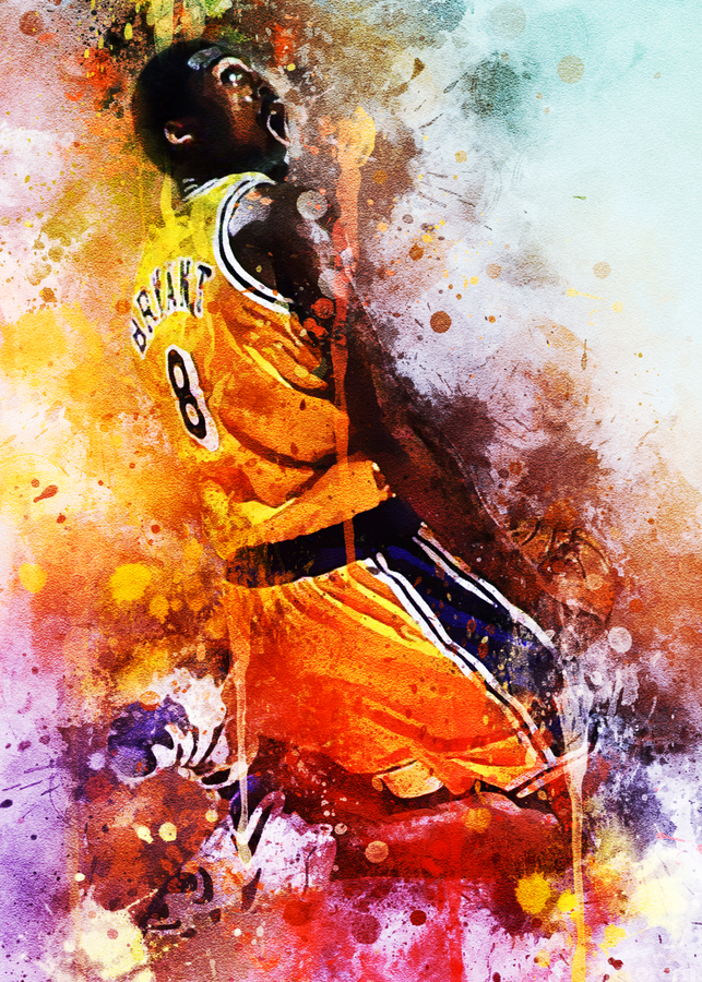Kobe Bryant Canvas Wall Art Painting Pictures​ basketball dunk poster  Sports Art