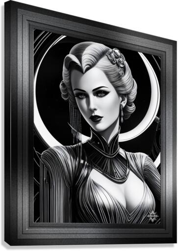 The Noire Dame Of The Arch Palace Captivating And Beautiful AI Concept Art by Xzendor7  Impression sur toile