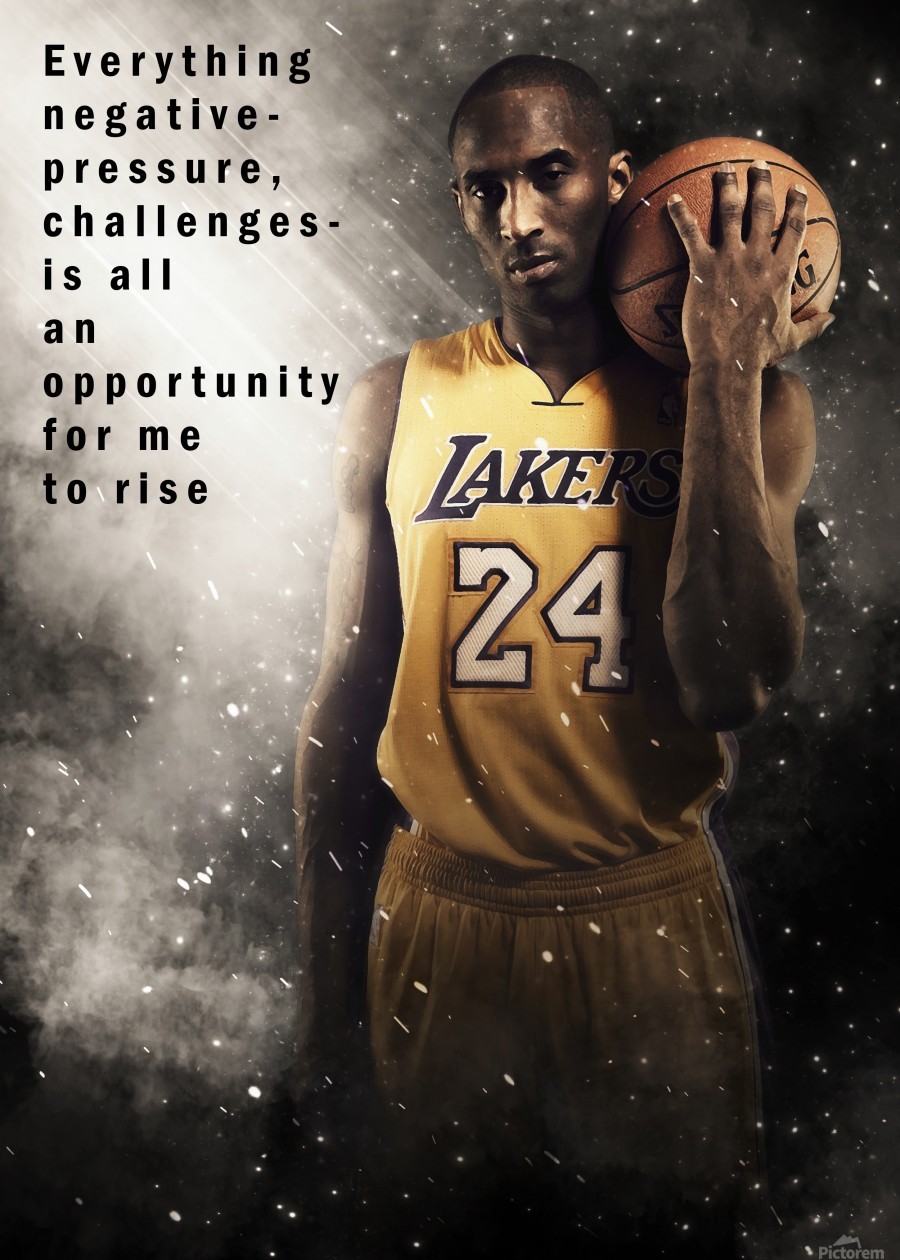 Kobe Bryant Los Angeles Lakers Quote - Team Awesome - Digital Art, Sports &  Hobbies, Basketball - ArtPal