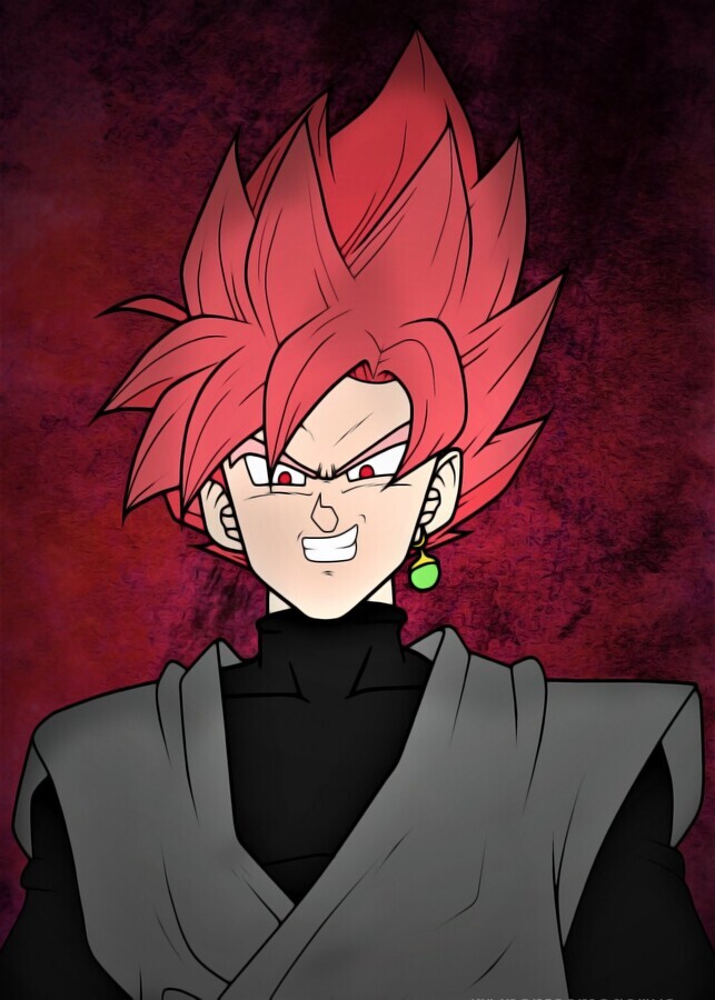 Goku Black Split Print 