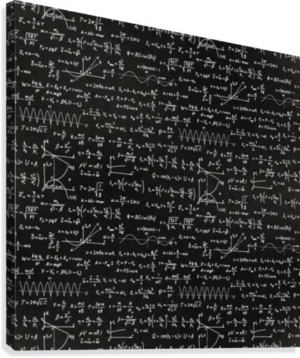 Math Formulas On Chalkboard Wall Art, Canvas Prints, Framed Prints, Wall  Peels