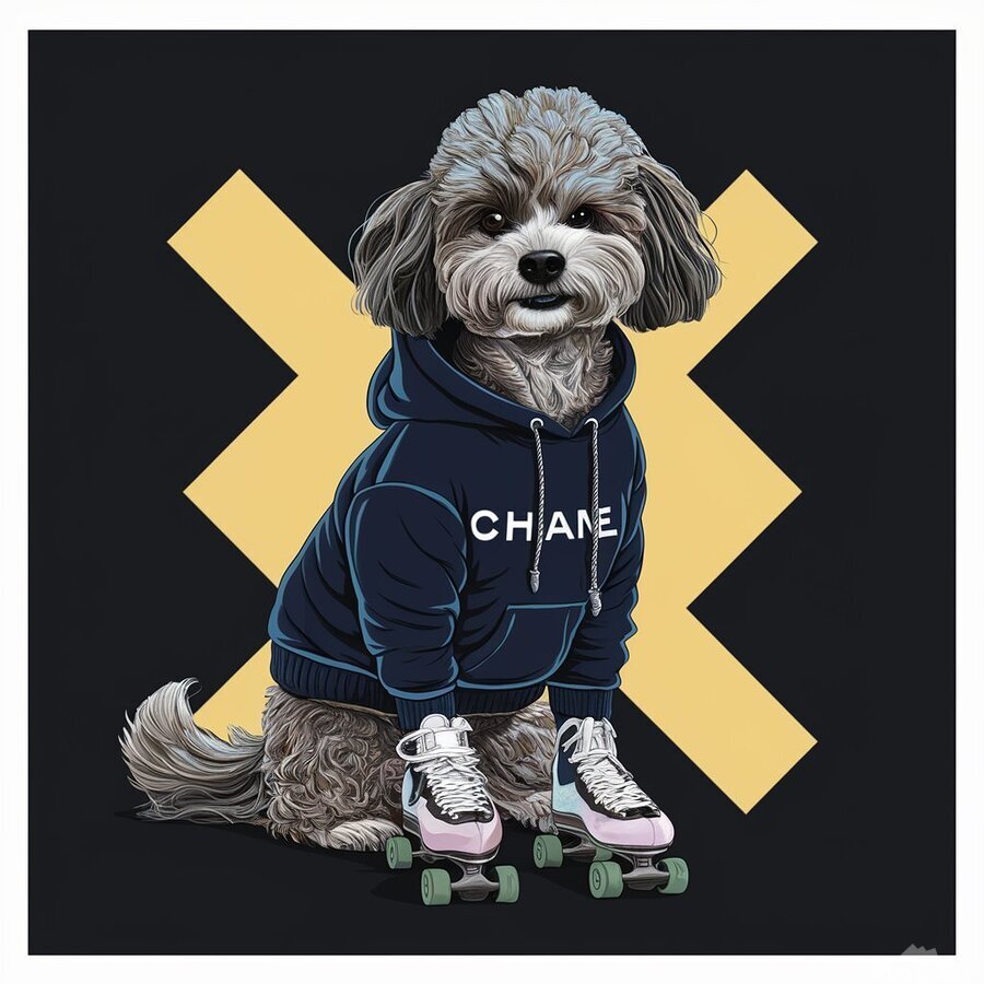 Chanel dog hoodie online