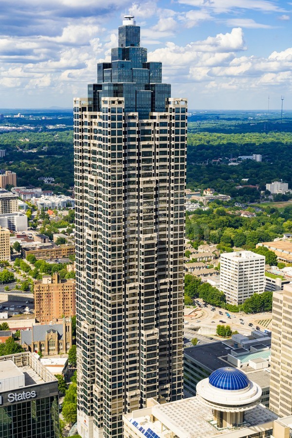 Downtown Atlanta GA Aerial View Suntrust Plaza 7049 - @ThePhotourist