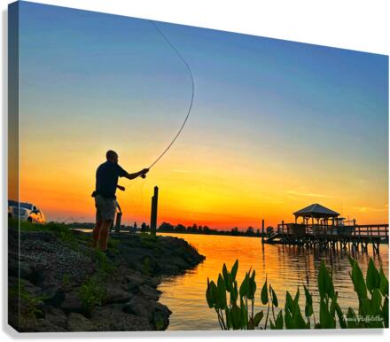 Fly Fishing At Sunset - Travis Huffstetler Photography