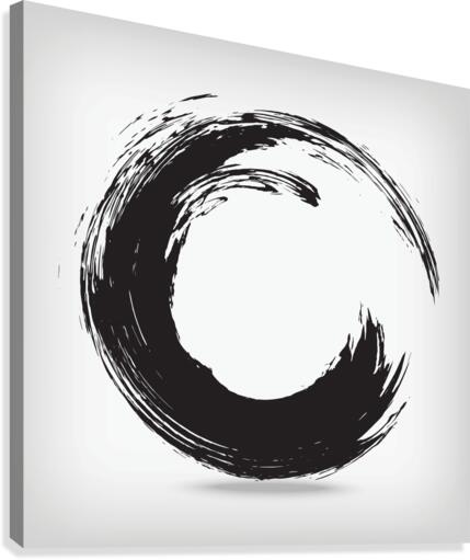 Enso Zen Circle Canvas Print