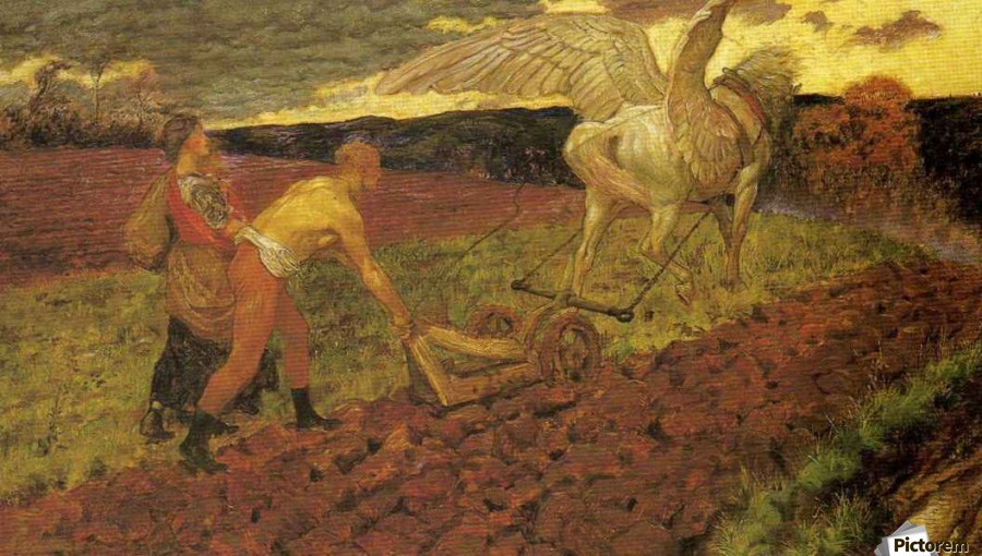 Ploughing - John Byam Liston Shaw