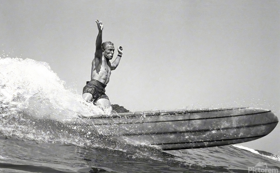 Vintage SURFING PHOTO - Black and White - Surf Posters