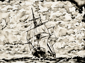 ArtX 507 Stormy sea