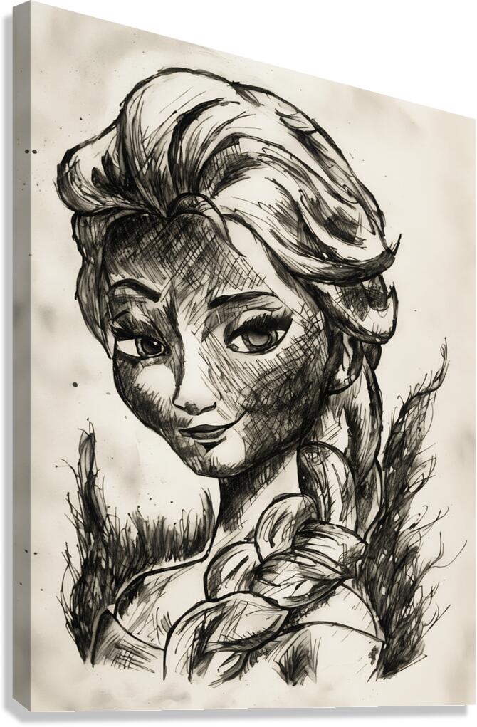 ArtX 536 girl face  Canvas Print