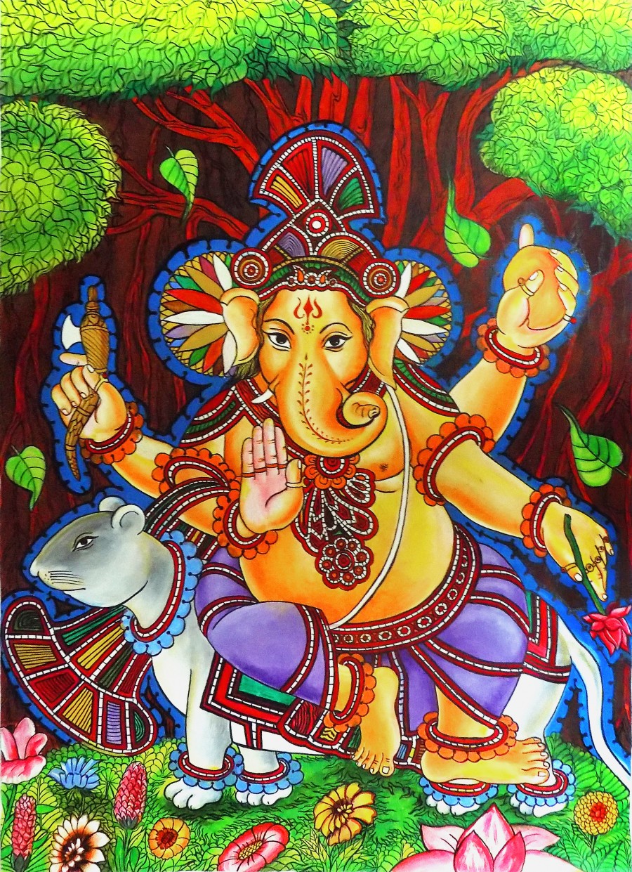 GANAPATHY MURAL - ASP ARTS