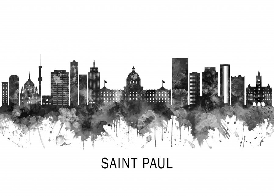 Saint Paul Minnesota Skyline and Coordinates  St paul minnesota,  Minneapolis skyline, Minneapolis st paul