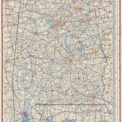 6250 Flat Road Map Of Alabama Artvi Thumb Artvi 6250 Flat Road Map Of Alabama