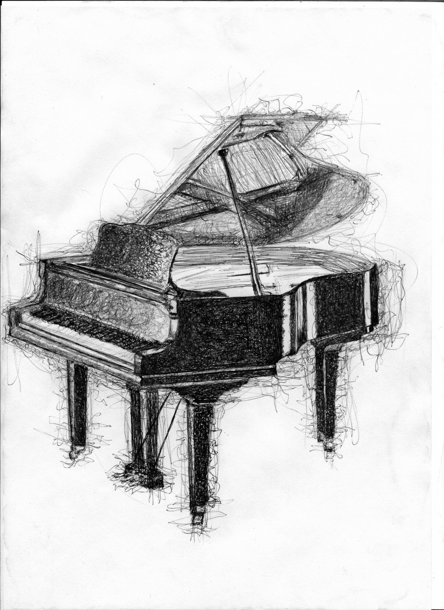 1267 Sketch Grand Piano Images Stock Photos  Vectors  Shutterstock