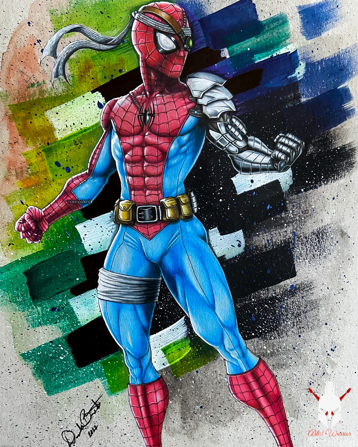 Drawings To Paint & Colour Spiderman - Print Design 033