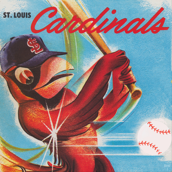 1985 St. Louis Cardinals Retro Football Art by Row One Brand