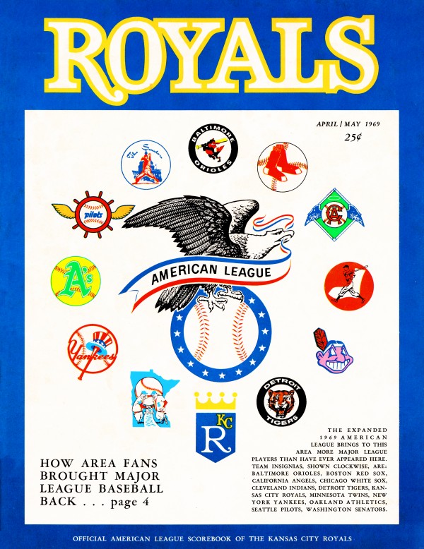 best vintage sports memorabilia kc royals 1969 scorecard - Row One
