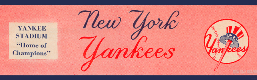 1960 All-star Game NEW YORK YANKEES Print Vintage Baseball 